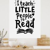 Ik leer kleine mensen lezen poster (Keuken)