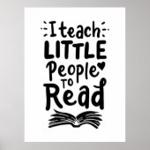 Ik leer kleine mensen lezen poster (Voorkant)