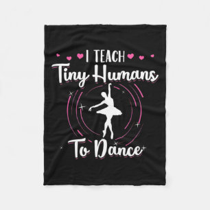 Ik leer kleine mensen naar Dance Fleece Deken
