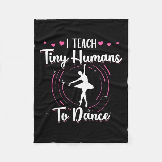Ik leer kleine mensen naar Dance Fleece Deken (Voorkant)