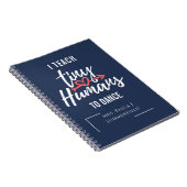 Ik leer kleine mensen om leraar persoonlijk te hel notitieboek (Rechterzijde)