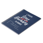 Ik leer kleine mensen om leraar persoonlijk te hel notitieboek (Linkerzijde)