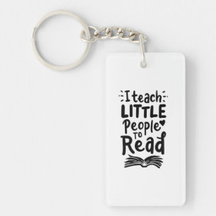 Ik leer kleine mensen om te lezen sleutelhanger