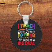 Ik leer kleine mensen om te lezen sleutelhanger (Voorkant)
