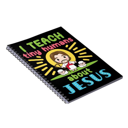 Ik leer kleine mensen over Jezus Christelijk Notitieboek (Rechterzijde)