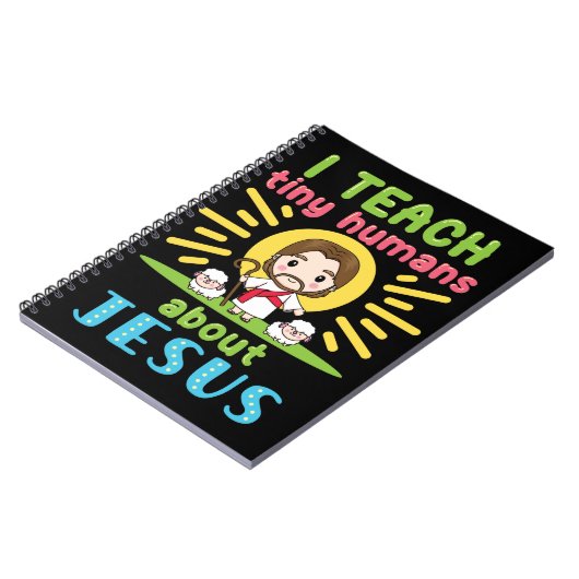 Ik leer kleine mensen over Jezus Christelijk Notitieboek (Linkerzijde)