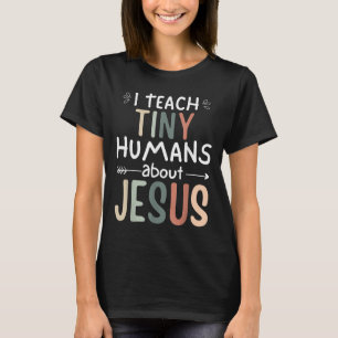 Ik leer kleine mensen over Jezus leraar zondag zoa T-shirt