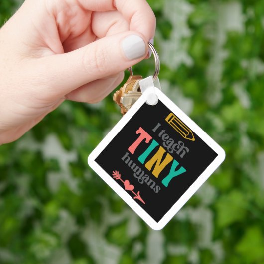 Ik leer kleine mensen sleutelhanger (Hand)