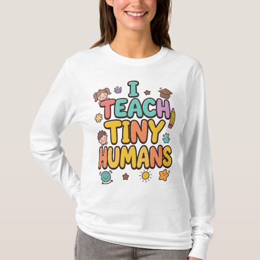 Ik Leer Kleine Mensen T-shirt (Voorkant)
