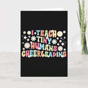 Ik leer kleine mensjes Cheerleading Coach Cheer Co Kaart