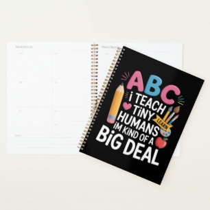 Ik Leer Kleine Mensjes Leraar Waardering School Planner