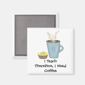 Ik Leer Koffie Ontwerpen Met Zeggen Magneet (Voorkant / Achterkant)