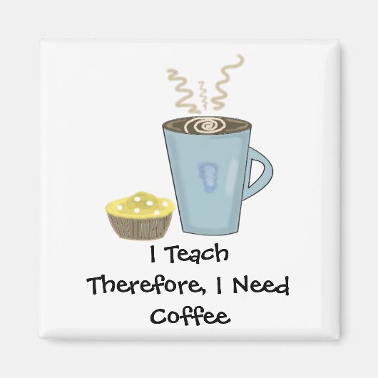 Ik Leer Koffie Ontwerpen Met Zeggen Magneet (Voorkant)