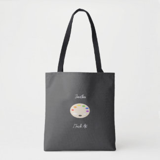Ik leer Kunst Gepersonaliseerde het Palet van de V Tote Bag