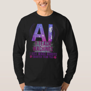 Ik leer machines AI Machine Learning Kunstmatig In T-shirt