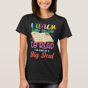 Ik leer mensen om boek te lezen is een grote deal t-shirt