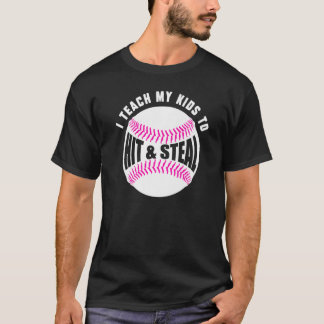 Ik leer mijn Kinderen hoe ze baseballetjes en stoa T-shirt