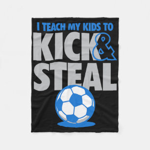 Ik leer mijn kinderen om te trappen en te stelen G Fleece Deken