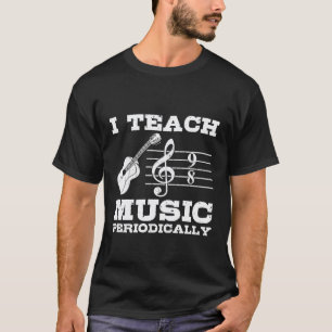 Ik leer muziek Periodiek Muzieknoot Symbool Muziek T-shirt