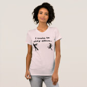 Ik leer om in leven te blijven zombie die shirt ru (Voorkant volledig)