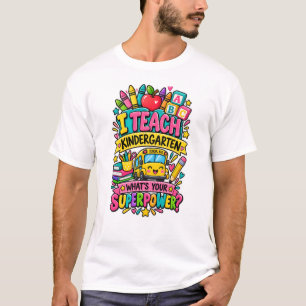 Ik leer op de kleuterschool superkracht   t-shirt