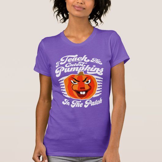 Ik leer Schattigee pompoenen - Grappige Halloween- T-shirt (Voorkant)