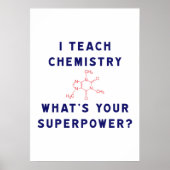 Ik leer scheikunde wat is je Superpower? Poster (Voorkant)