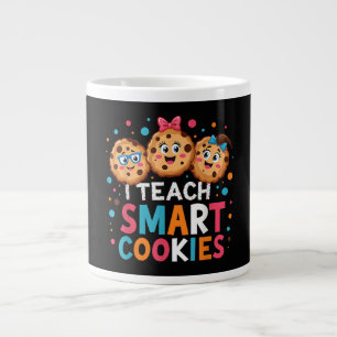 Ik leer slimme koekjes terug naar school leraar grote koffiekop