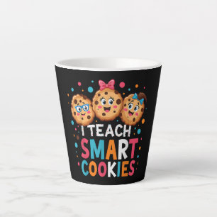 Ik leer slimme koekjes terug naar school leraar latte mok