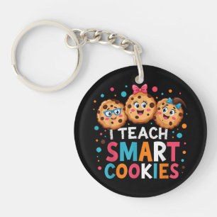 Ik leer slimme koekjes terug naar school leraar  sleutelhanger