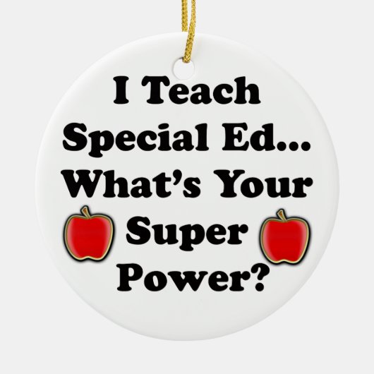 Ik leer speciaal Ed. Keramisch Ornament (Voorkant)