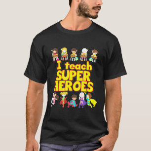 Ik leer Superhelden - Comic Book Hero leraar T-shirt
