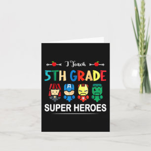 Ik leer superhelden van de 5e klas terug naar scho kaart