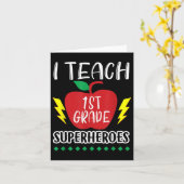 Ik leer superhelden van de eerste klas terug naar kaart (Gele Bloem)