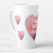 Ik leer Sweet Hearts Valentijnsdag Dope Tekst Mok (Linkerhoek)