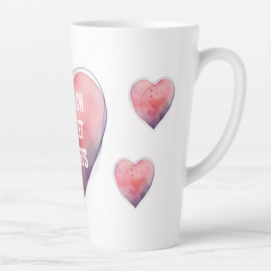 Ik leer Sweet Hearts Valentijnsdag Dope Tekst Mok (Rechts)