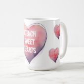 Ik leer Sweet Hearts Valentijnsdag Dope Tekst Mok (Voorkant rechts)