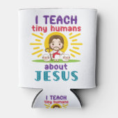 Ik leer Tiny Humans over Jezus Zondag School Blikjeskoeler (Voorkant)