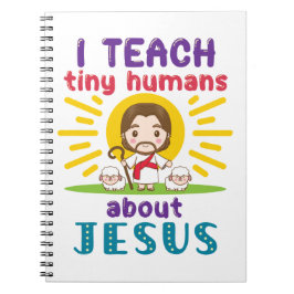 Ik leer Tiny Humans over Jezus Zondag School Notitieboek