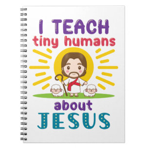 Ik leer Tiny Humans over Jezus Zondag School Notitieboek