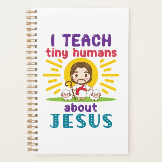 Ik leer Tiny Humans over Jezus Zondag School Planner (Voorkant)