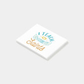 Ik leer Toekomstige heiligen Katholieke Schoollera Post-it® Notes (Schuin)