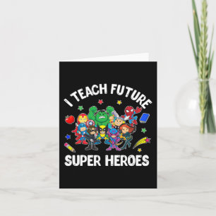 Ik Leer Toekomstige Superhelden T-Shirt Cadeau Les Kaart