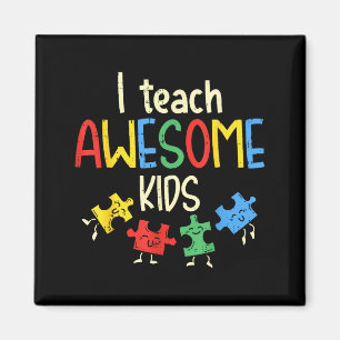 Ik Leer Uitstekende Kinderen T-Shirt Autisme Speci Magneet