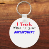Ik leer. Wat is je SUPERPOWER? Sleutelhanger (Voorkant)