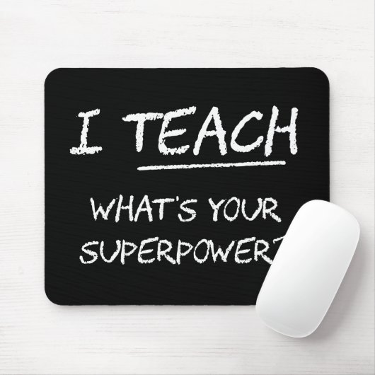 Ik leer wat je Superpower is? Muismat (Met muis)