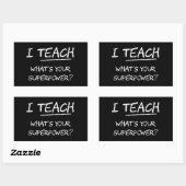 Ik leer wat je Superpower is? Rechthoekige Sticker (Vel)