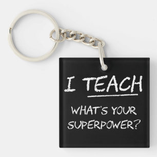 Ik leer wat je Superpower is? Sleutelhanger
