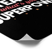 Ik leer wat je Superpower-leerkracht is Poster (Hoek)