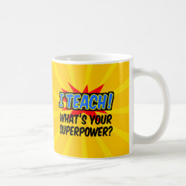Ik leer wat je Superpower Superheld-leraar is Koffiemok